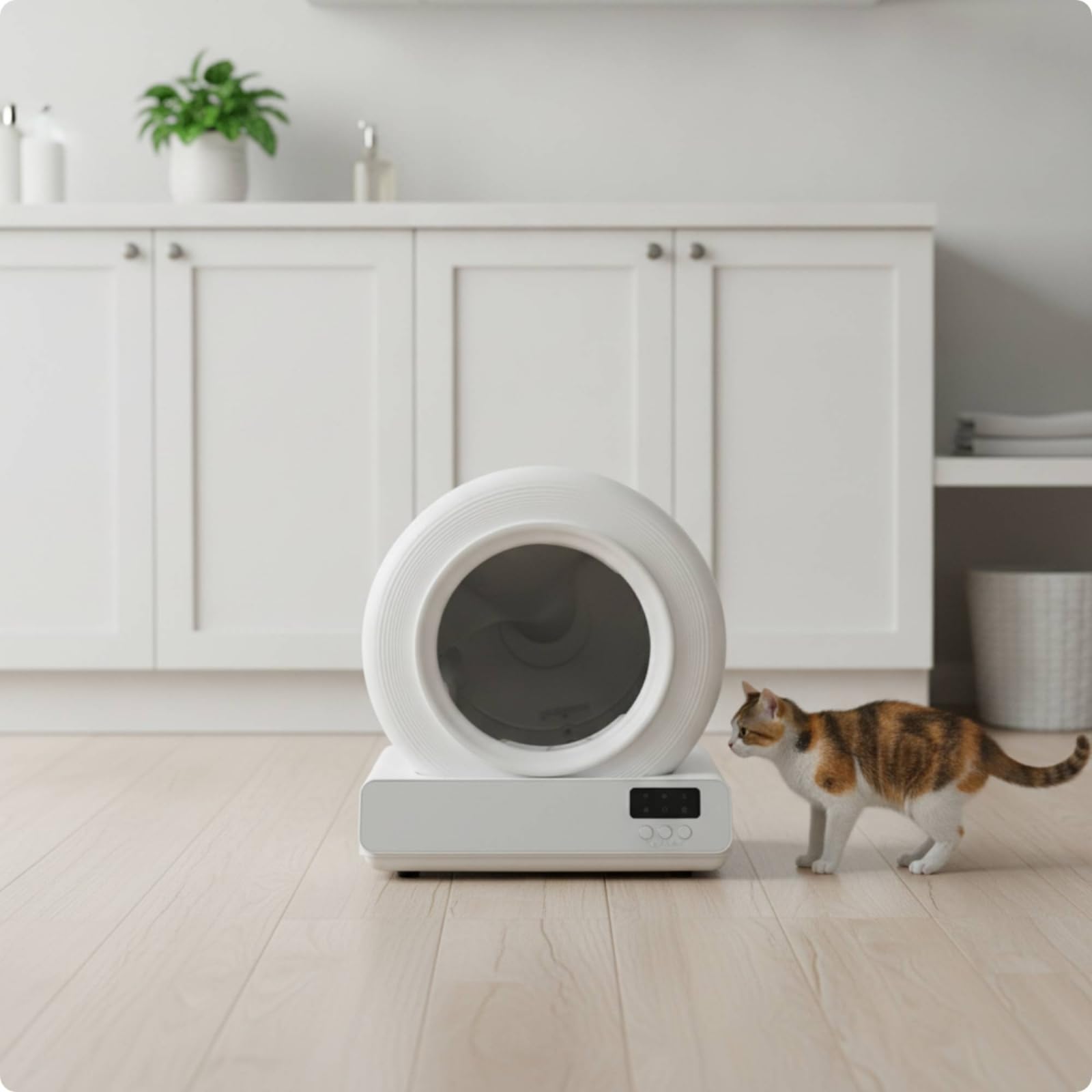 Automatic Litter Cleaner Lettiera Automatica Cassetta Igienica Box Autopulente Robot per Gatti con Pulizia Automatica E Riduzione Odori Materiali