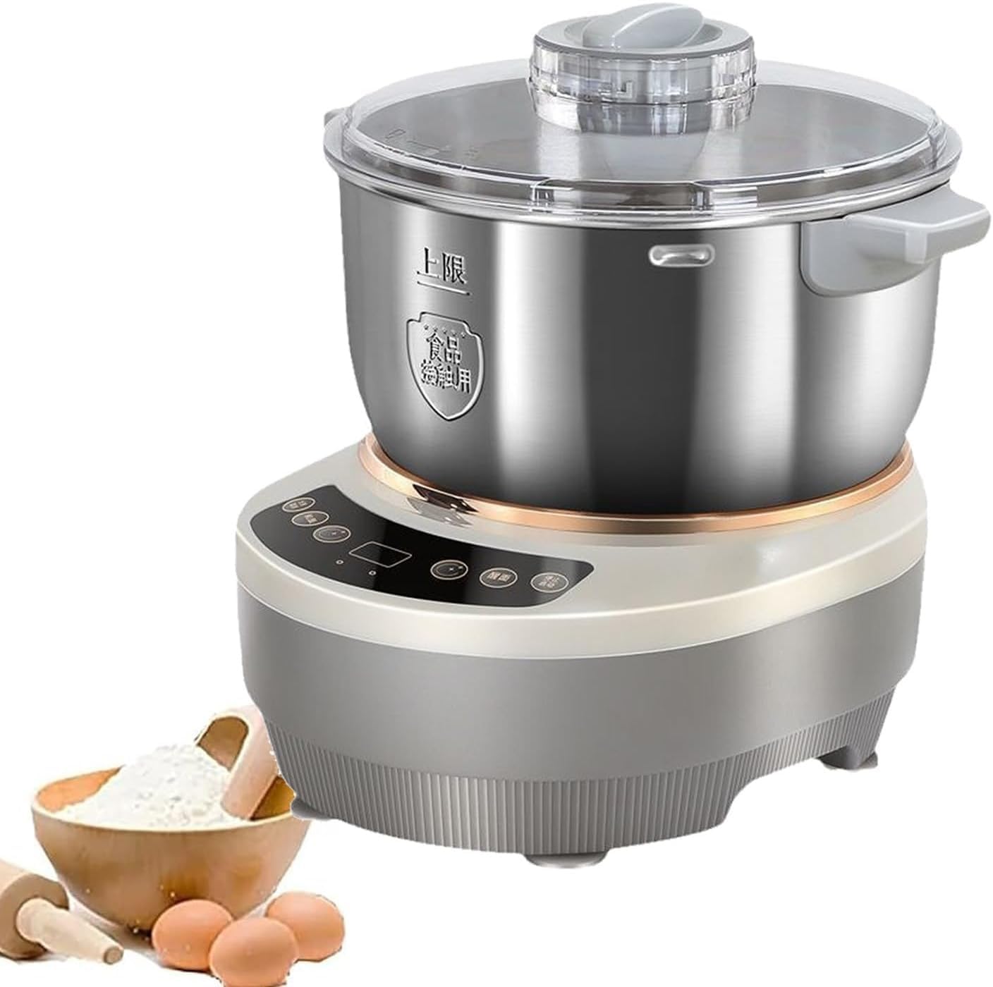 Impastatrice elettrica con fermentazione termostatica, include una ciotola in acciaio inox da 5/7 litri. rendendola ideale per vari progetti di pasticceria casalinga.(5L)