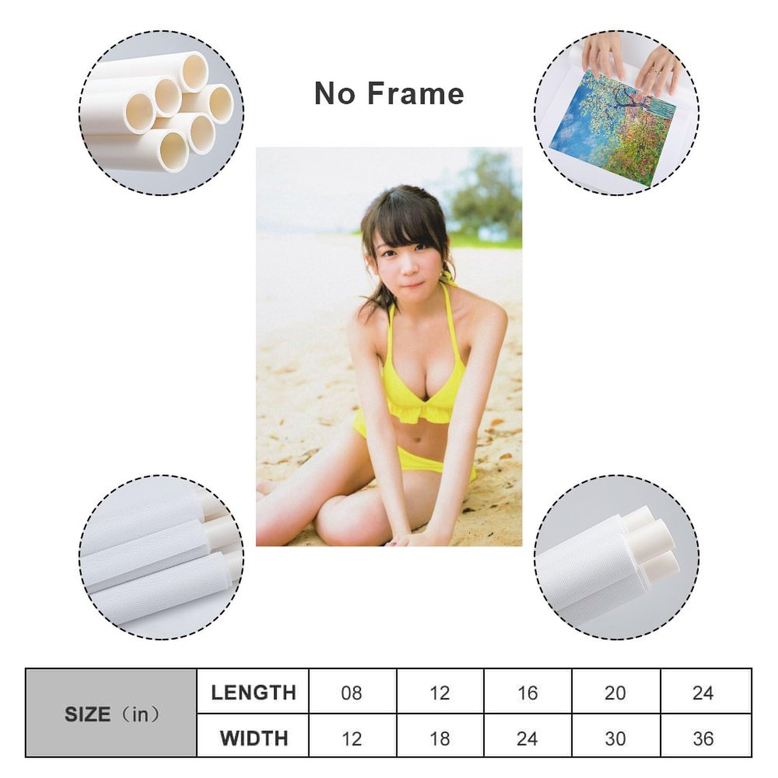 Amazon｜乃木坂46秋元真夏かわいいポスター6ビキニ清純画像