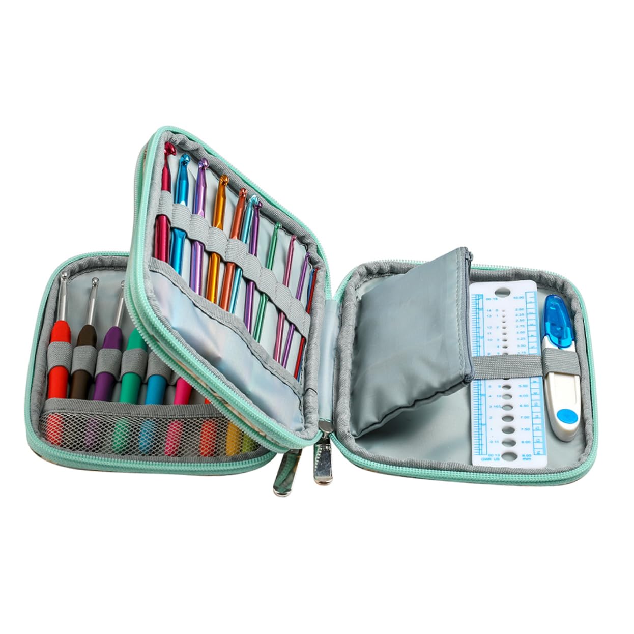 Artibetter Buntes Strickset Mit Ergonomischen Tpr-softgriff Häkelnadeln in Verschiedenen Handliches Diy Häkelzubehör Für Komfortables Häkeln Von Decken Mützen Und Schals