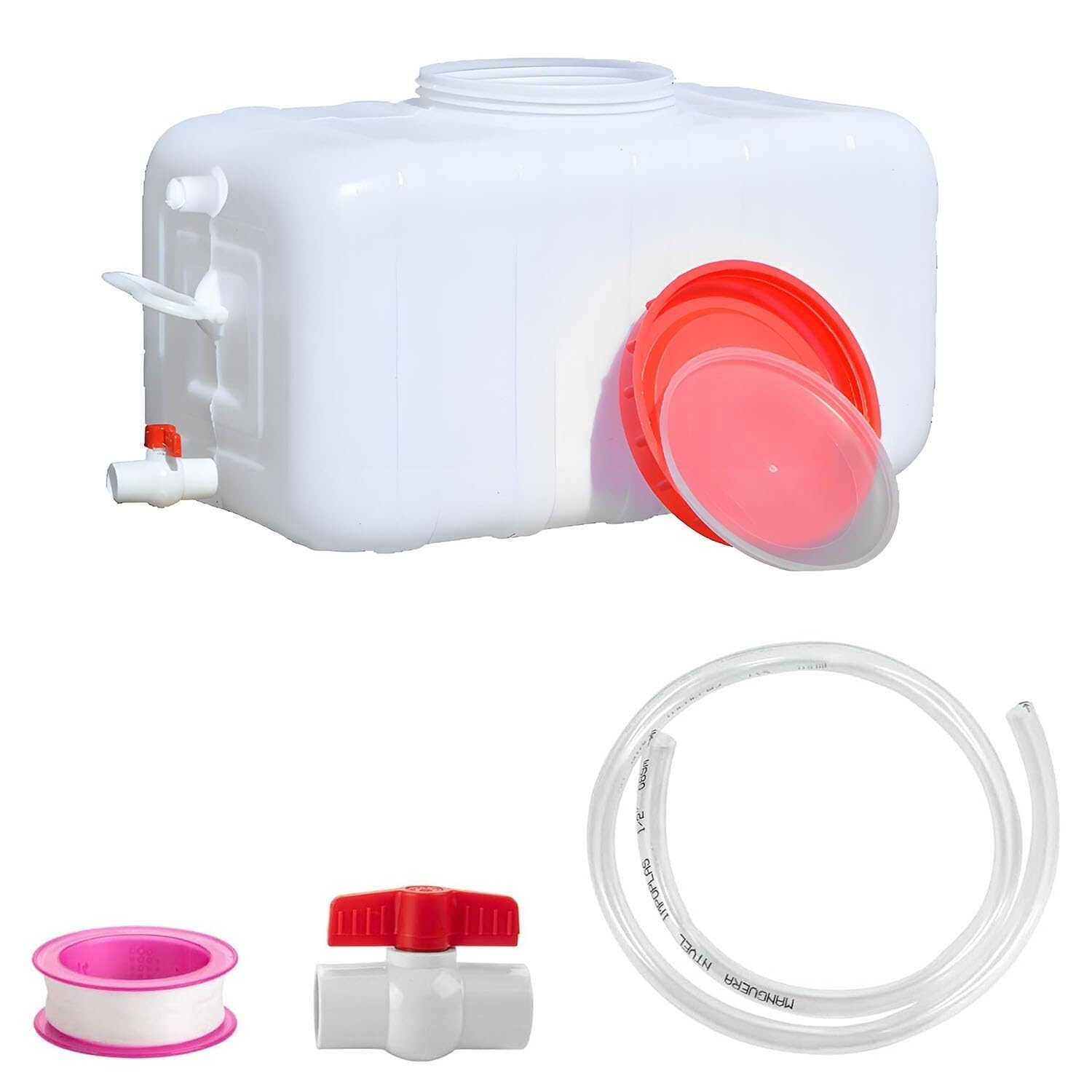 Zbiornik do przechowywania Prostokątny Biały Plastik Food Grade Zagęszczacz 25L/35L/50L/80L/110L/200L Duży pojemnik na wodę do użytku domowego