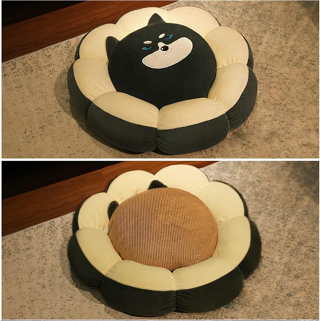 Flower Cushion Pillow Fart Office Sedentary Chair Butt Backrest Round Bedroom Floor Bay Window Waist(D)
