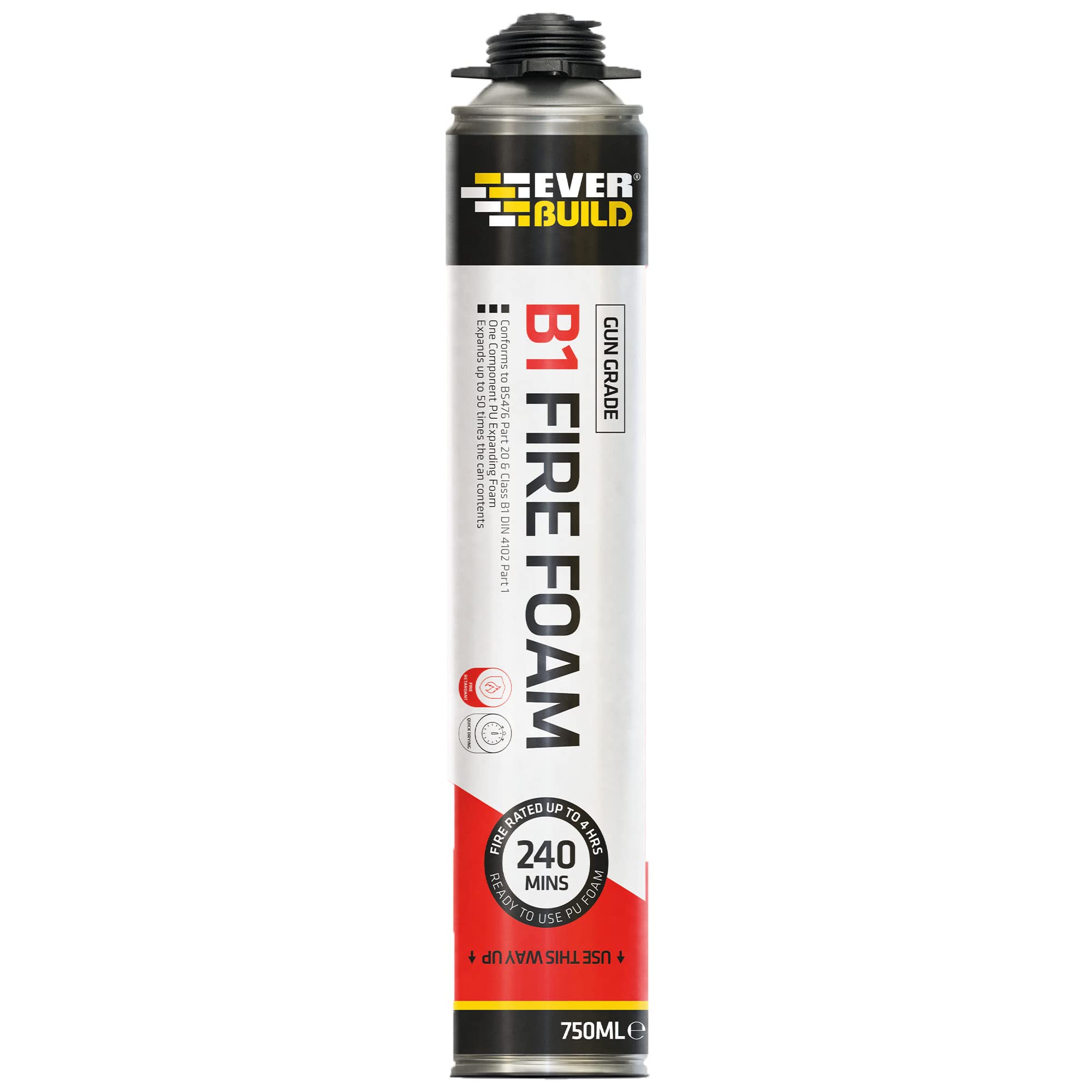 Everbuild B1 Fire Rated Expanding Foam Gun Grade 750ml