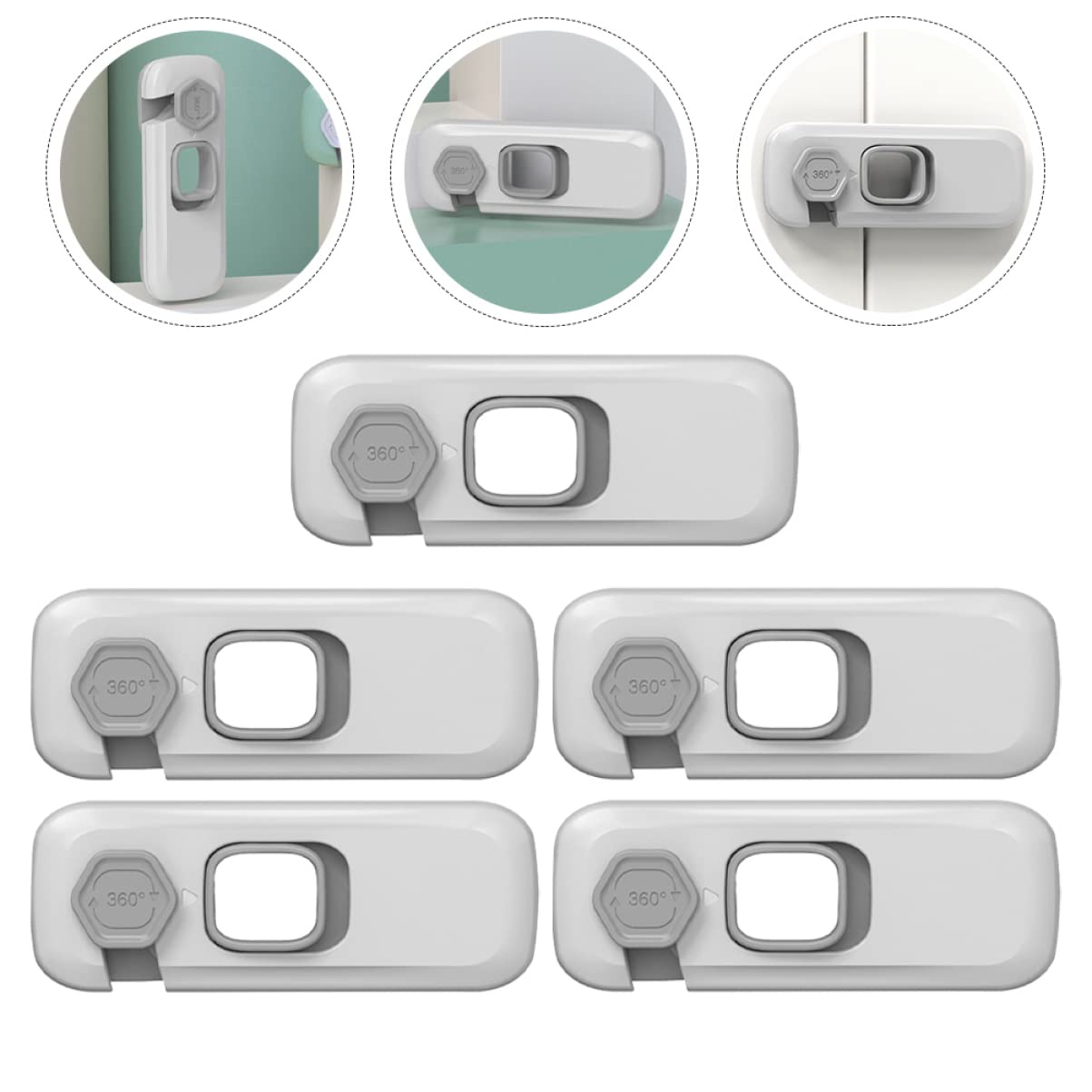 Baluue 10 Stk öffnen Sie das Türschloss Backofen Sicherheitsschlösser für Fenstersicherheit Magnet protect schutzzelt Schubladenschloss für Kinder -Sicherheitsschlösser Einfach Möbel