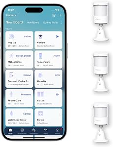 Aqara Capteur de Mouvement Zigbee P1 - Paquet de 3, Détecteur de Mouvement Intelligent pour Système d'Alarme et Automatisations Domestiques, Nécessite Hub Aqara, Autonomie de Batterie de 5 Ans, Compatible avec HomeKit, Alexa, IFTTT