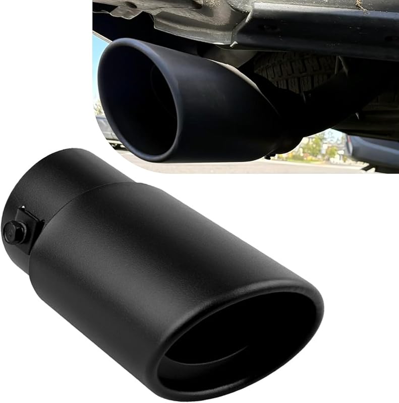 Ponteira de escapamento em aço inoxidável Ypoyney com corte angular para tubos de 6,99 a 7,62 cm