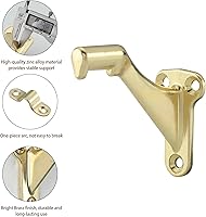 Vista 2 de HOME MASTER HARDWARE Soportes de escalera para pasamanos de 3 pulgadas, soporte de barandilla de mano resistente para escaleras del hogar u oficina