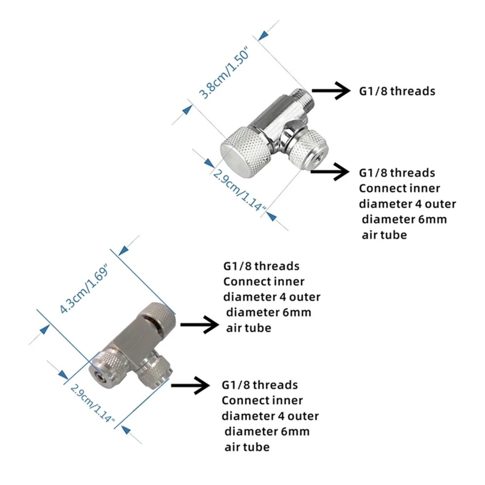 Regulador de CO2 cabezal simple o doble for acuarios, válvula aguja precisa, contador burbujas for accesorios peceras C42(Single head)