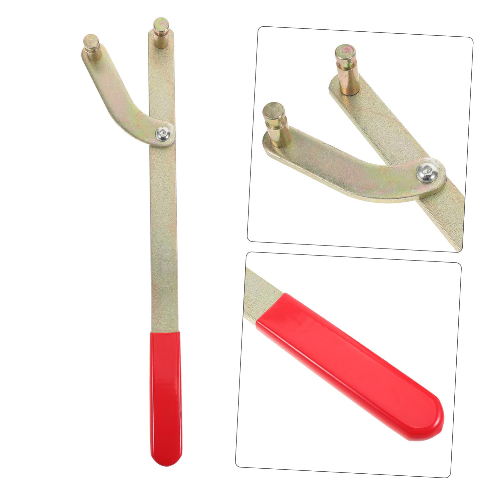 HEMOTON Outil de Réglage de Courroie Réglable et Support de Poulie pour Calage de Distribution Moteur Maintien Robuste de Poulie et Pignon Acier pour Réparation Automobile