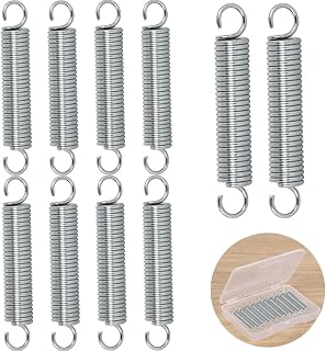 10 Pcs SP 9600 Stainless Steel Extension Spring 1/4 Inch x 1-1/2 Inch Spring Extension 0.035 Inch Mechanical Extension Springs