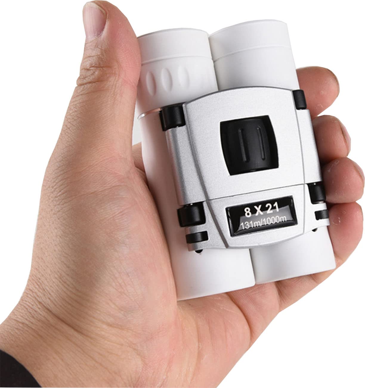 BIJIA 12x26 HD Binoculars For Adults Kids Bird Watching, Mini Folding Compact Binocular For Travelling/Sightseeing/Hunting/Concert(BAK4 Prism, FMC