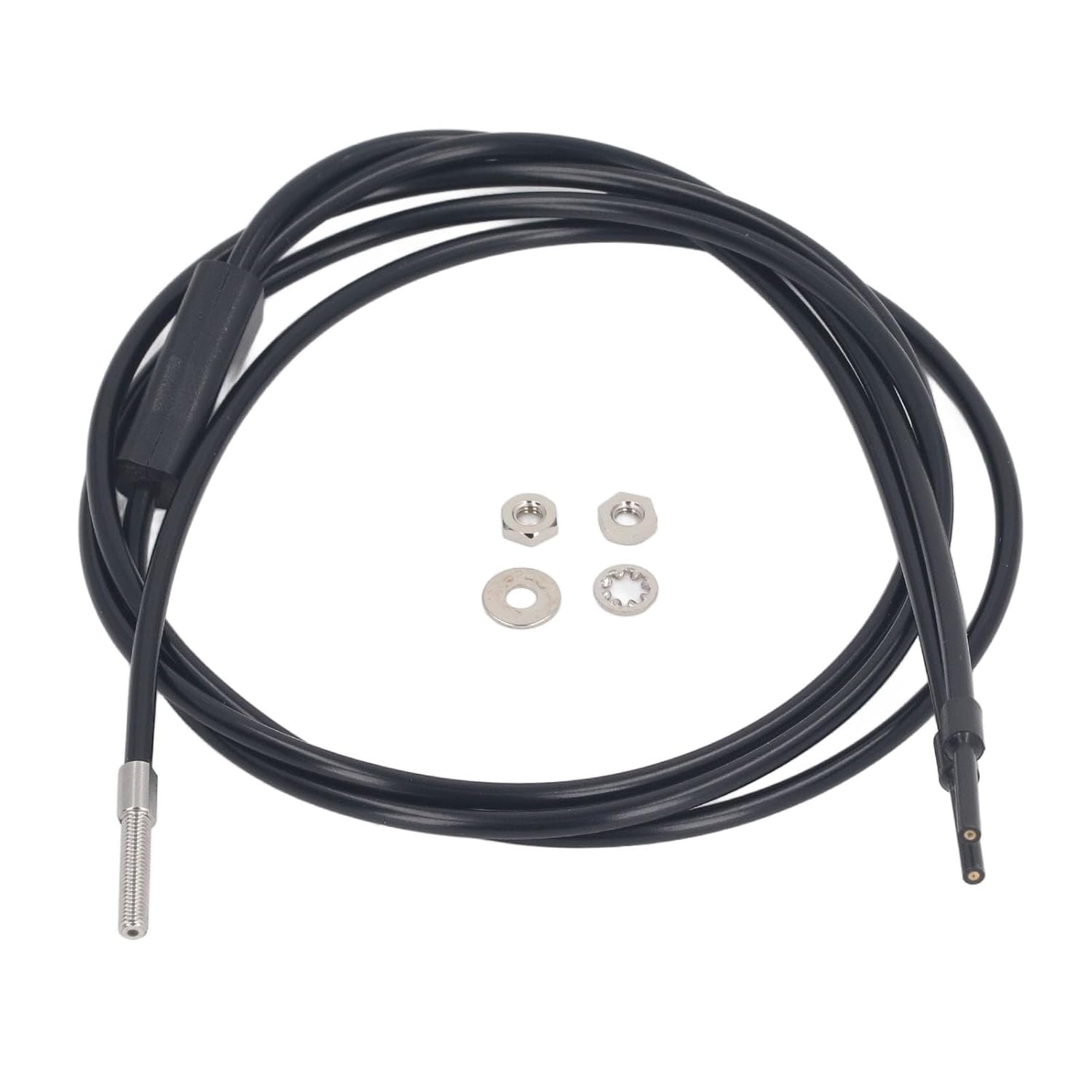 TP 24D Fiber Optic Sensor, Reflection Optical Fiber Sensor with M3 Thread, 0 to 170mm Linear Distance Measurement, Coaxial Digital Probe for Industrial Automation