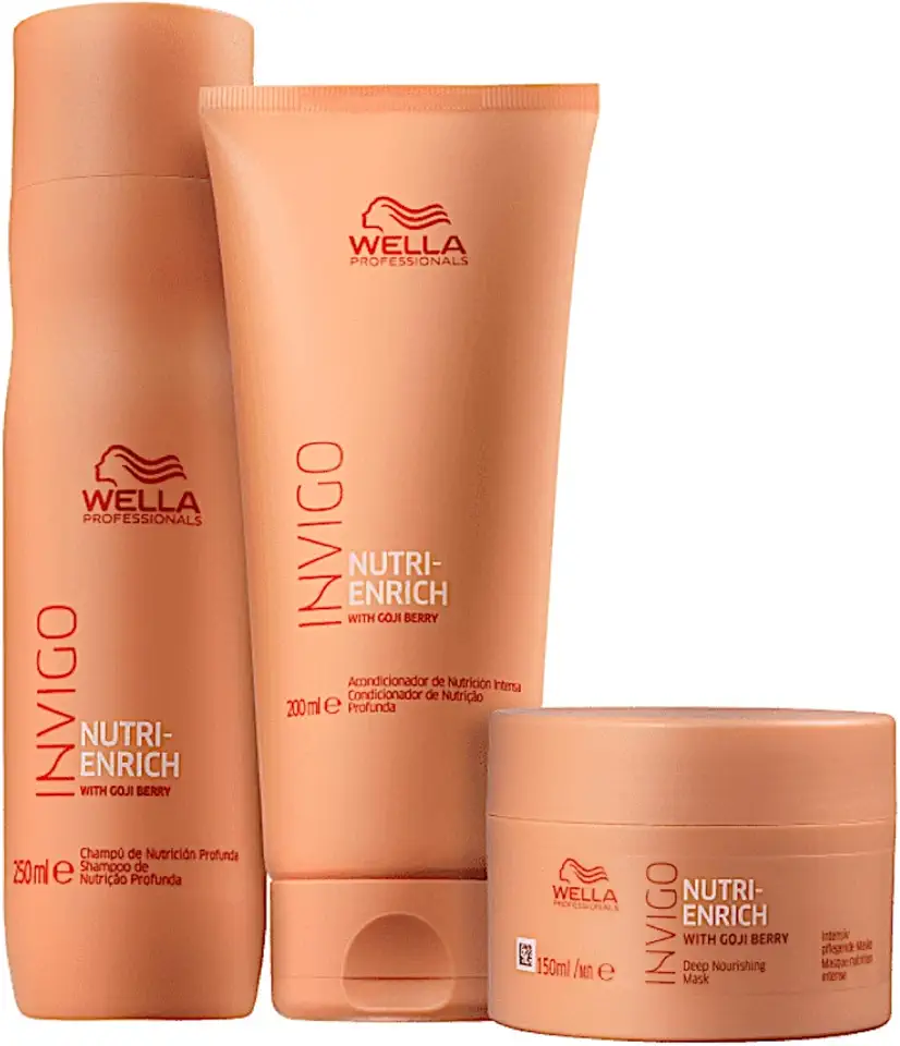 Kit Wella Professionals Invigo Nutri-Enrich - Shampoo 250ml + Condicionador 200ml + Máscara 150ml