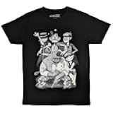 Men's Gorillaz George Spray T-Shirt Black