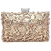 Womens Beaded Clutch Rhinestone Evening Bag Wedding Bridal Prom Purse.