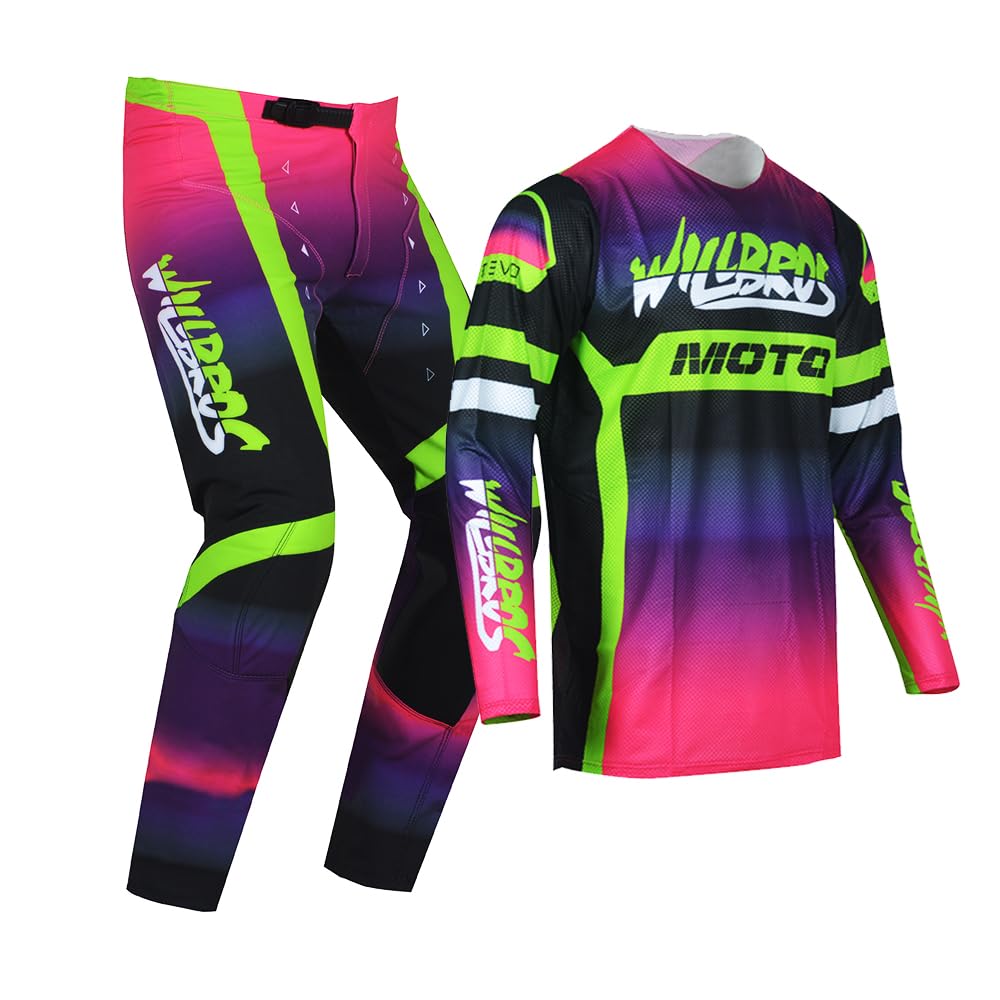 Juventud Niños‌ Pantalones Camiseta Combinación de Motocross Bicicleta MX Maillot Moto Motocicleta de Enduro