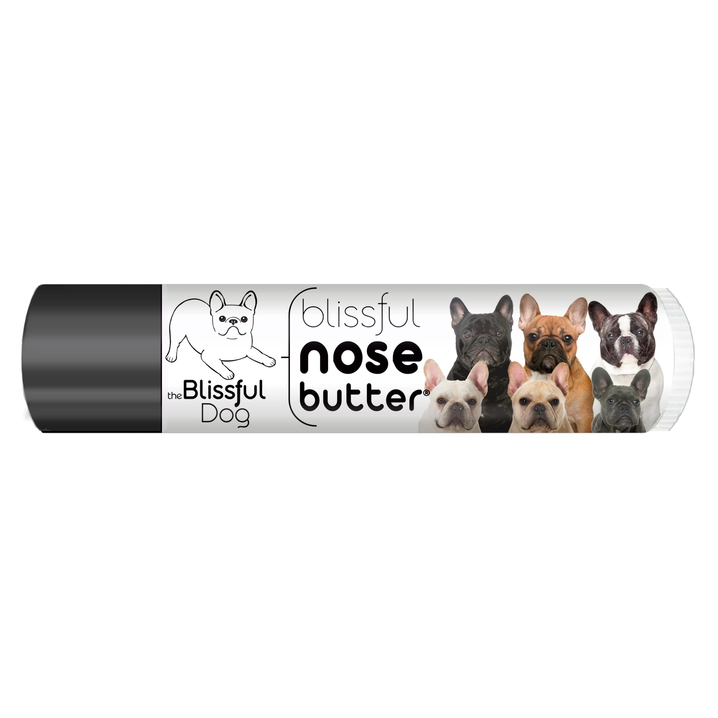 The Blissful Dog French Bulldog Nose Butter, Versatile Dog Nose Balm for Dry Nose, Handcrafted Nose Moisturizer, Easy-to-Apply Dog Essentials, Unscented, 0.15 oz.