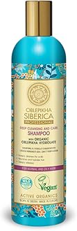 Professional Oblepikha Deep Cleansing and Care Shampoo for Normal and Oily Hair with Organic Oblepikha Hydrolate, 400 ml