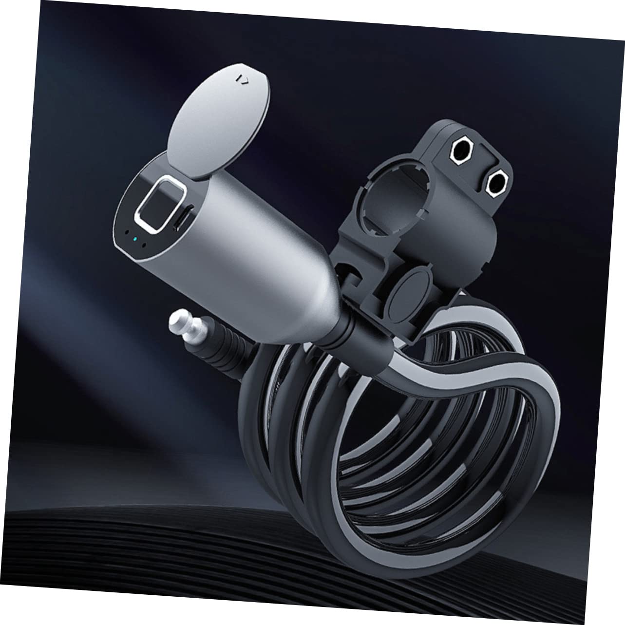 SUPVOX Lucchetto Per Bici Cavo Resistente Lucchetto Per Impronte Digitali Antifurto Per Scooter e Motociclette