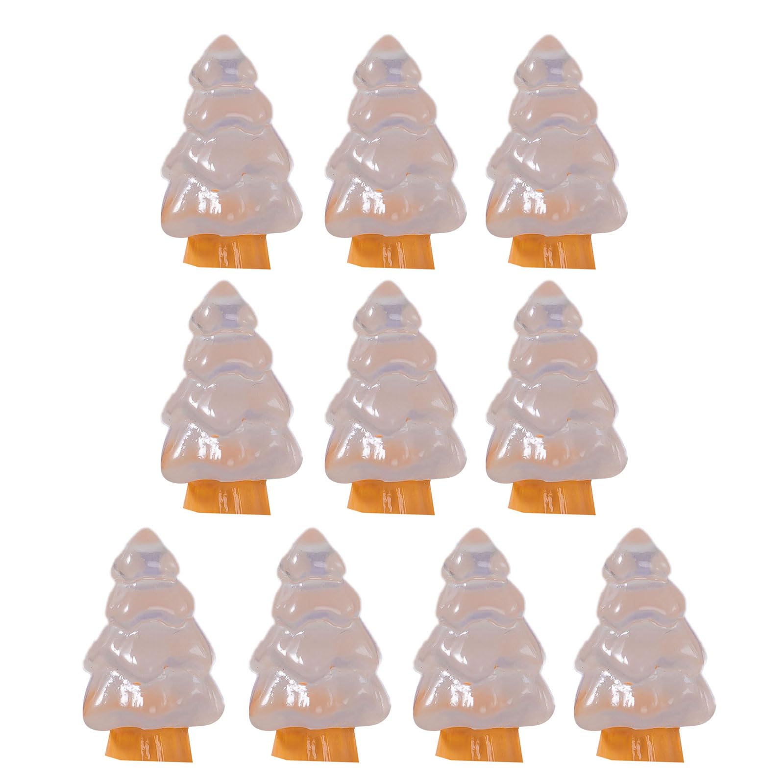 Christmas Tree Snow Landscape Pendants Glow Charm Resin Miniature Pendants Bulk Bead Christmas Tree