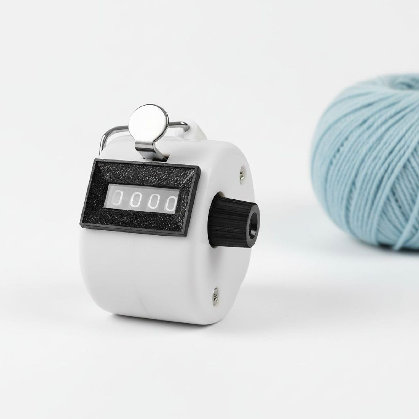 Générique Lot de 24 compteurs manuels à Main, Compteur de Tours 4 Chiffres, 1,93 x 1,7 x 1,3 in / 4,9 x 4,3 x 3,3 cm, mécanique Portable pour Tricot, Sport, événements, Blanc