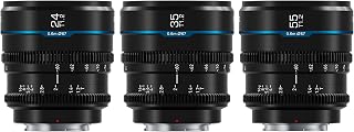 SIRUI Night Walker S35 T1.2 Cine Lens Set (24mm, 35mm, 55mm) for Sony E-Mount - Low-Light Beast for FX30, ZV-E10, A6600