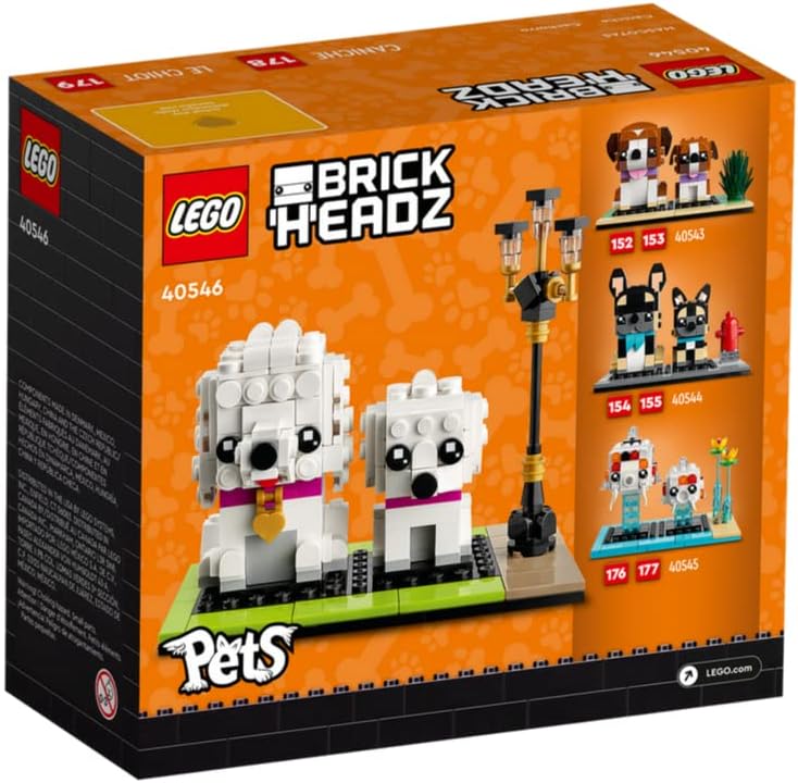 LEGO Poodle Dogs Brick Headz # 40546 304 Pieces