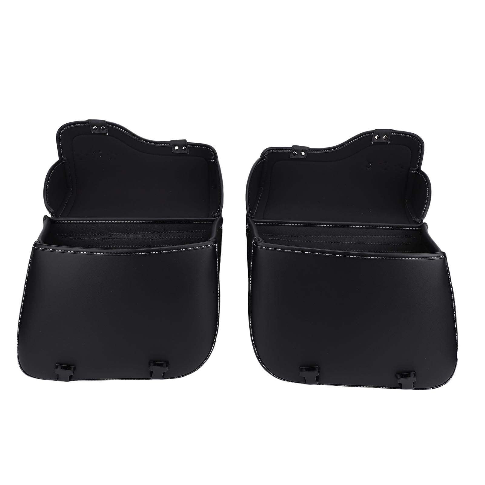 Borse Laterali per Moto Borse Portaoggetti in Pelle PU Impermeabili di Grande capacità da 30 Litri per Motociclisti in Tournée Design Elegante