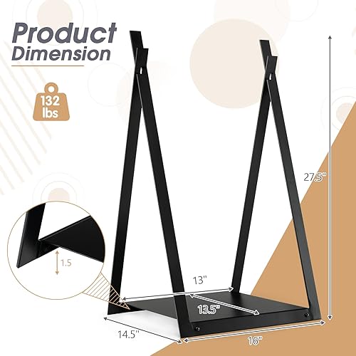 Miniatura 5 de S AFSTAR Estante de leña para interiores y exteriores, soporte para troncos de almacenamiento con base elevada, soporte de leña para chimenea,