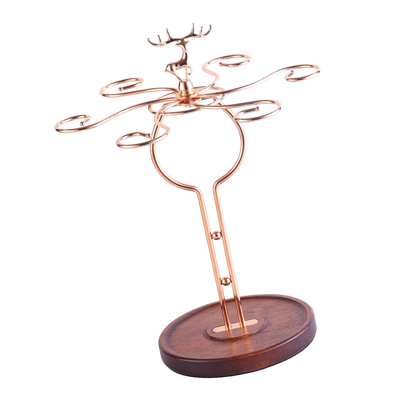 Tsophreniq Redness Wine Glass Display Stand Freestanding Tabletop Goblet Storage Rack with 6 Hook Countertop Holder Countertop Holder