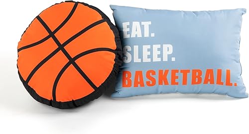 Miniatura 9 de Lush Decor Juego de edredón reversible de juego de baloncesto, tamaño Queen, 5 piezas, matrimonialqueen, azul marino, juego de ropa de cama para