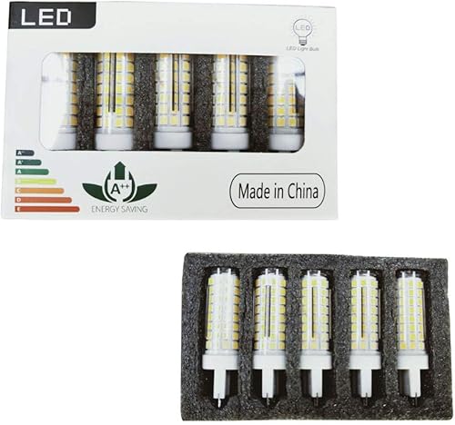 Miniatura 7 de Bombillas LED G9, color blanco, 6000 K (7 W), 60 W, 75 W, equivalentes a halógenas, T4 750 Lm AC120V G9, bombillas de araña para iluminación