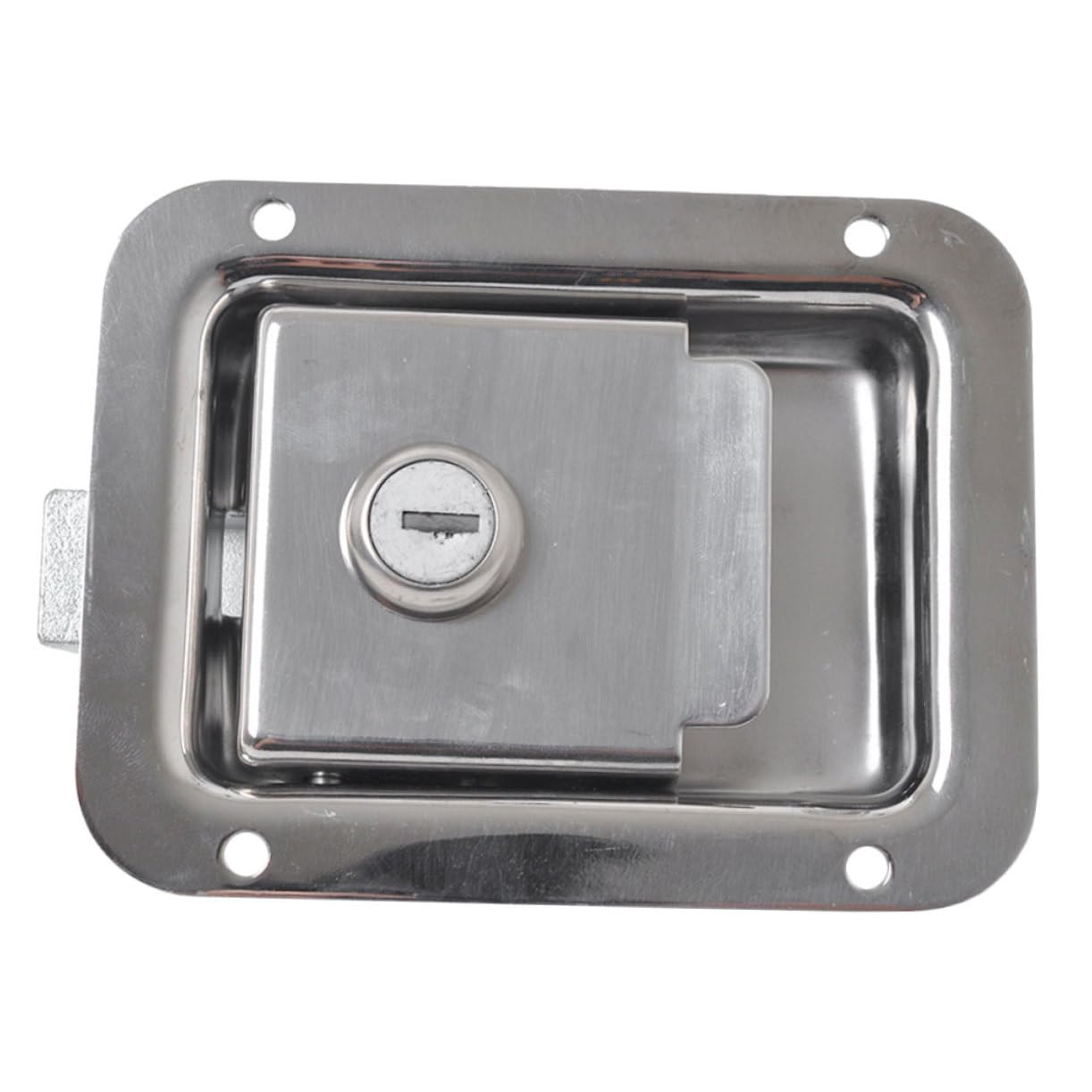 Mobestech Cerradura de Paleta para Caja de Herramientas de RV en Acero Inoxidable Plata Alta Seguridad y Diseño Moderno para Remolques y Cajas de Herramientas