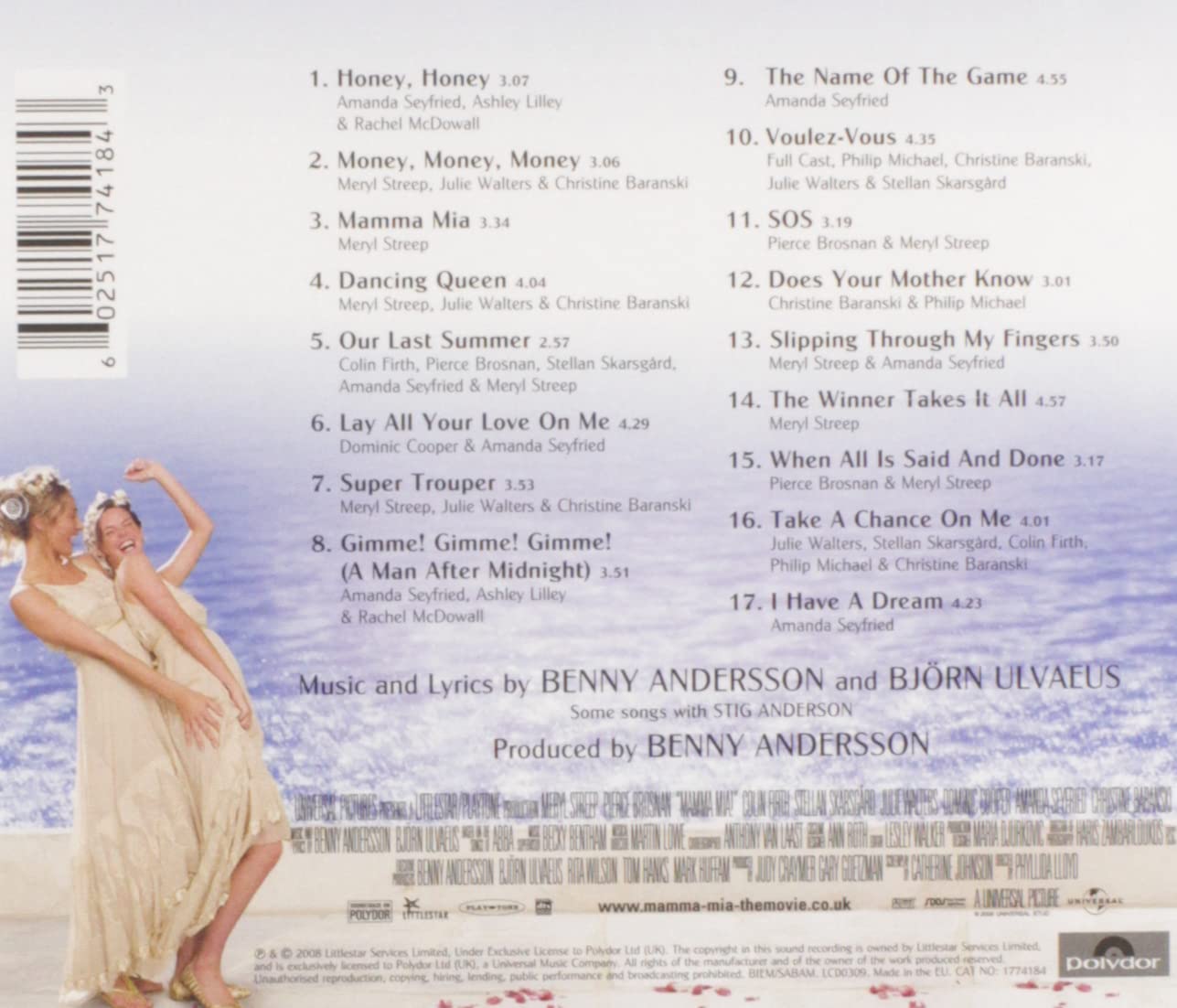 Mamma Mia! The Movie Soundtrack