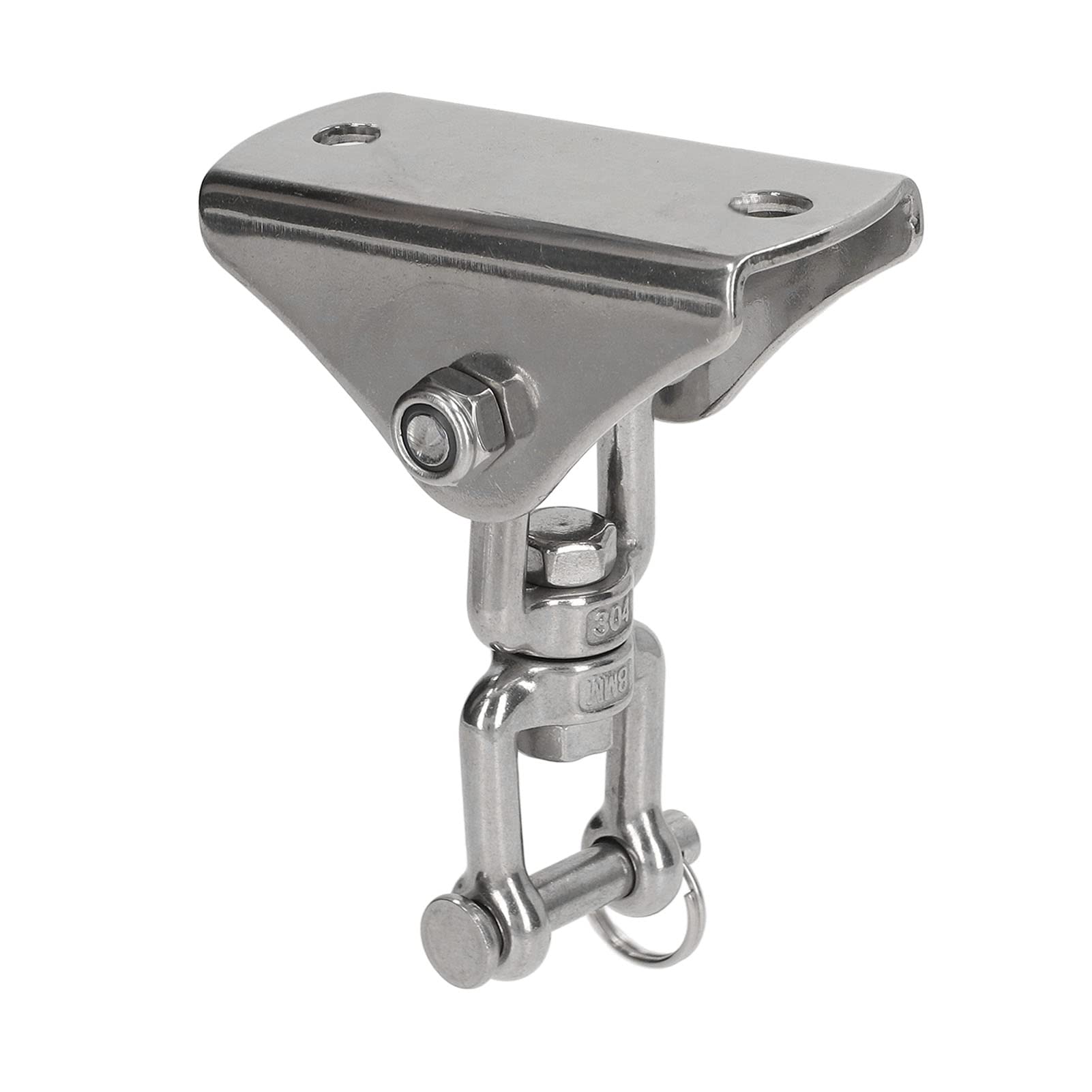 Hanging Kit, 304 Stainless Steel Suspension Plate Disc Yoga Pilates Hardware Swivel Fixing Hook for Swing Chair Basket