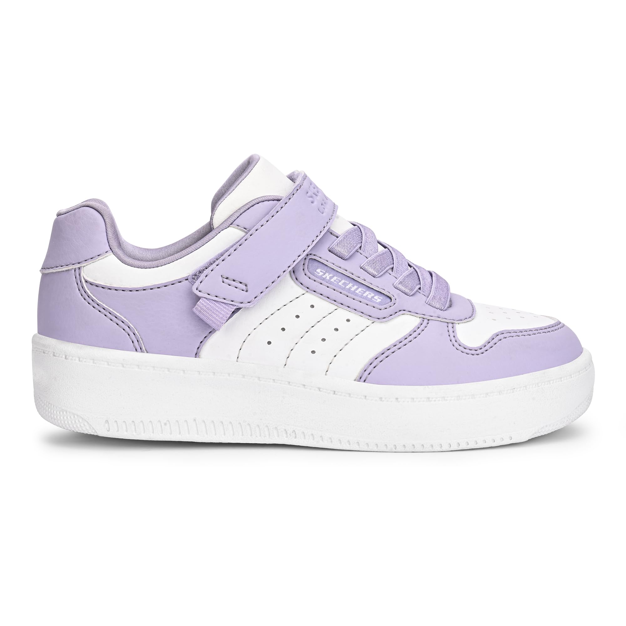 Buy Skechers Girls Sport Court 92 Lilac Slip On Casual Sneakers at