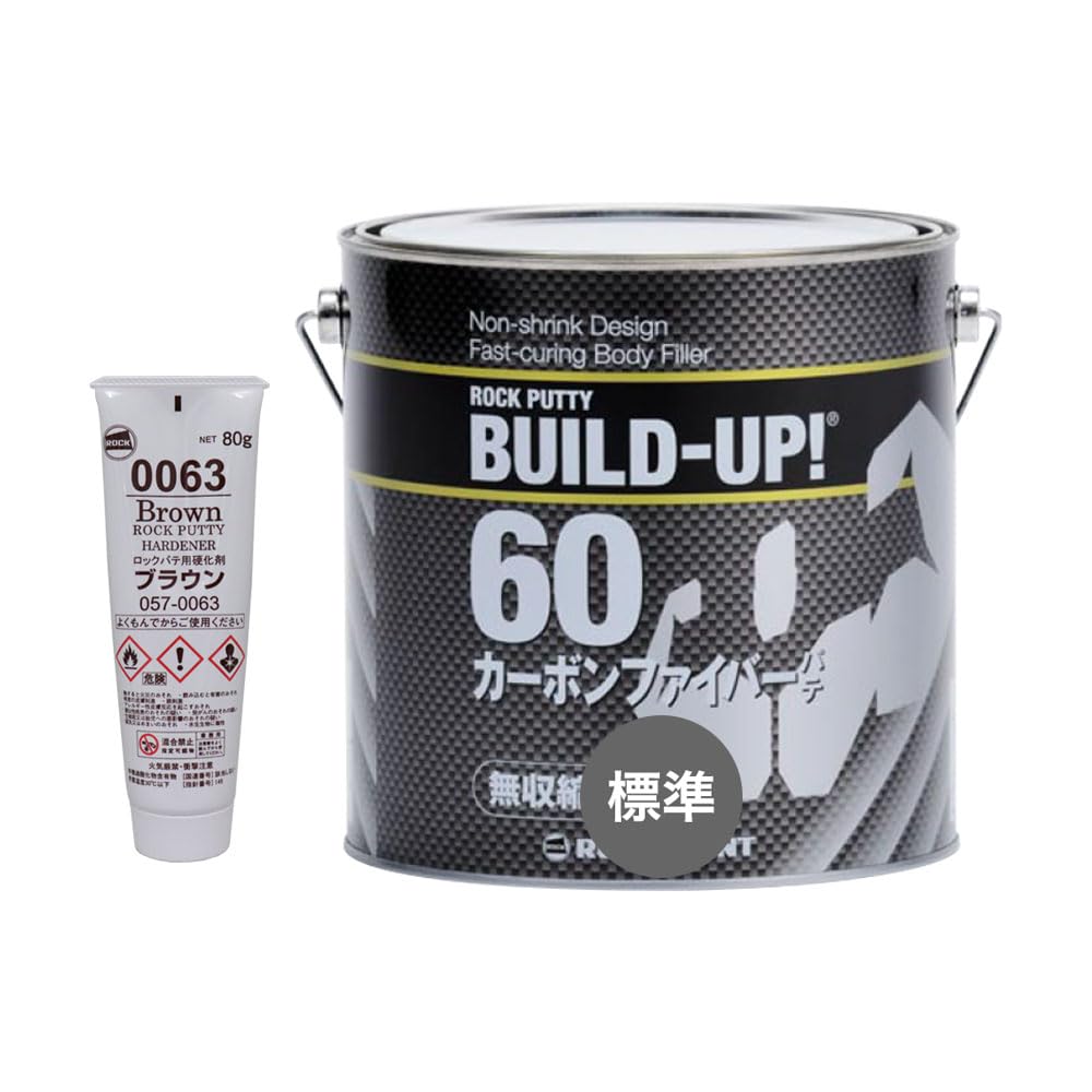 ロックパテ ビルドアップ 80【厚付けパテ】 冬型 硬化剤付セット 