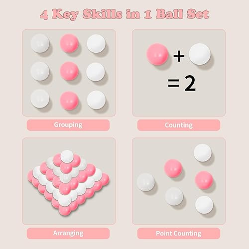 Miniatura 4 de YUFUL Pelotas de bolas para niños, 500 unidades, bolas de plástico para hogueras, bolas de plástico para niños de 2.2 pulgadas, a prueba de