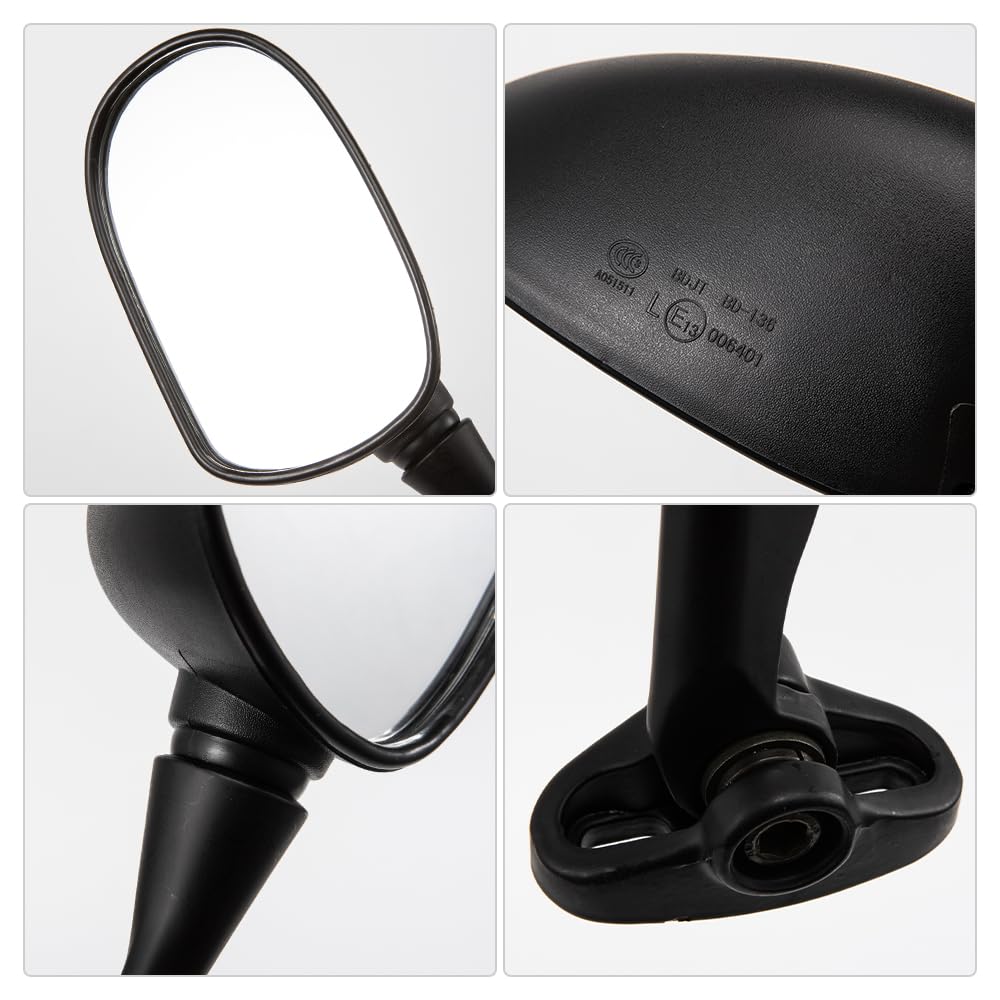Motocicleta Espejos Espejo Retrovisor Motocicleta Espejo Lateral Ajuste Para 1000 250