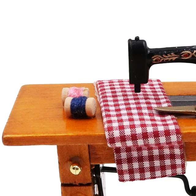 Foto 6 de 7 de WANGCL Mini máquina de coser vintage para casa de muñecas