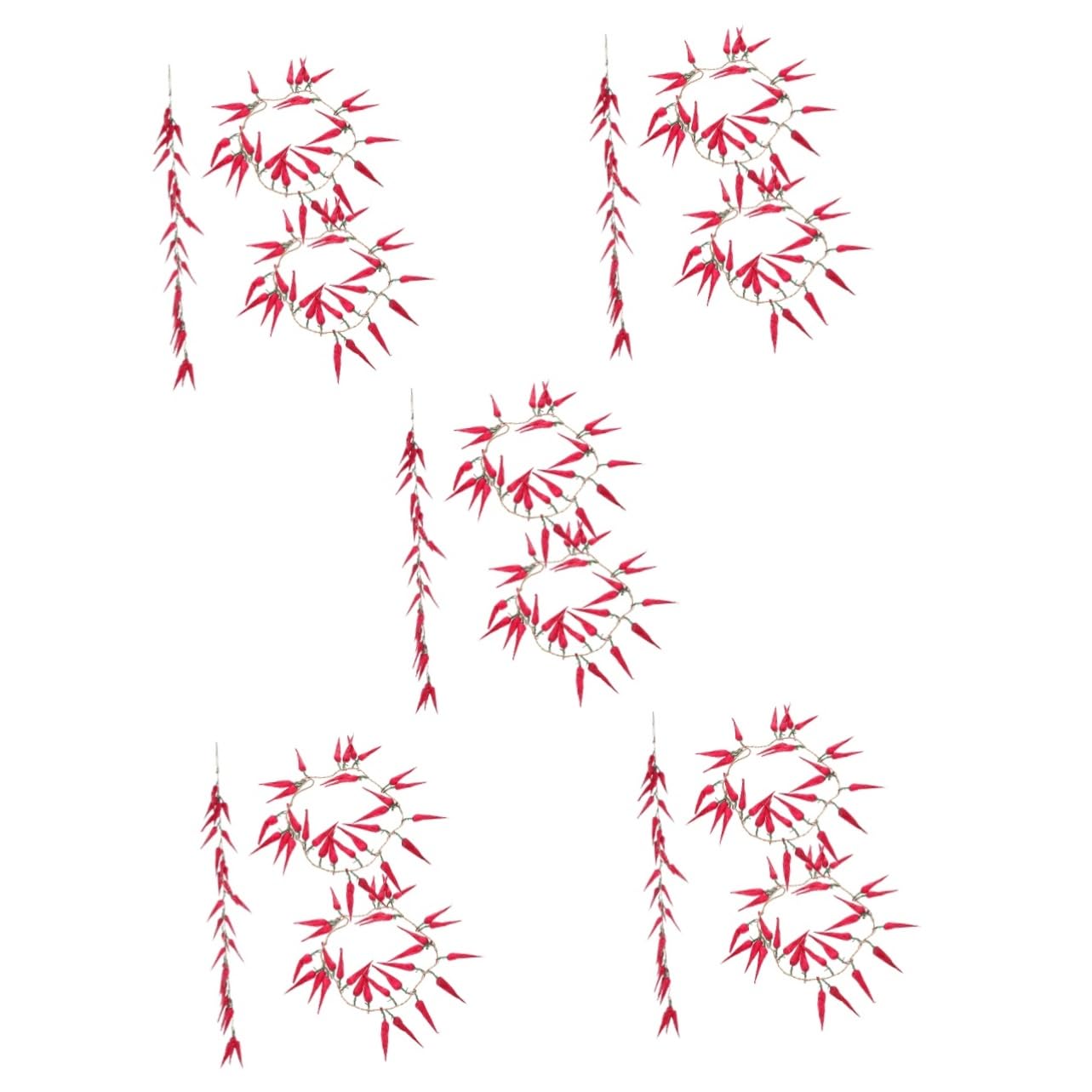 PRETYZOOM 15 Pz Spiedini di verdure simulati arredamento da appendere alla fattoria peperoni rossi artificiali Decorazione fotografia decorazioni di peperoncino Verdure realistiche Schiuma