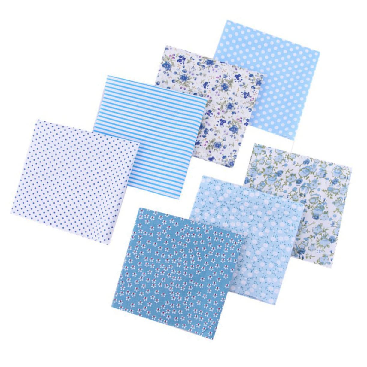 Kwadraty z tkaniny bawełnianej ， Materiał do szycia patchworku, tkanina do szycia, 6 opakowań zestawu do patchworku, materiał do szycia DIY