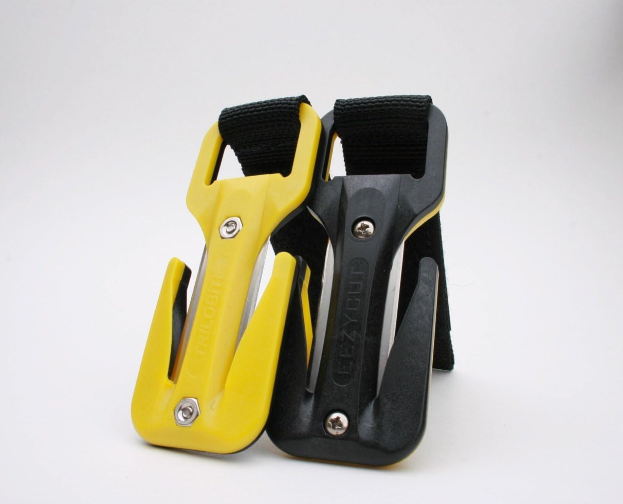 Trilobite Webbing and Line Knife- WRIST Watch/Computer Mounted - Yellow/black Trilobite w/black loop