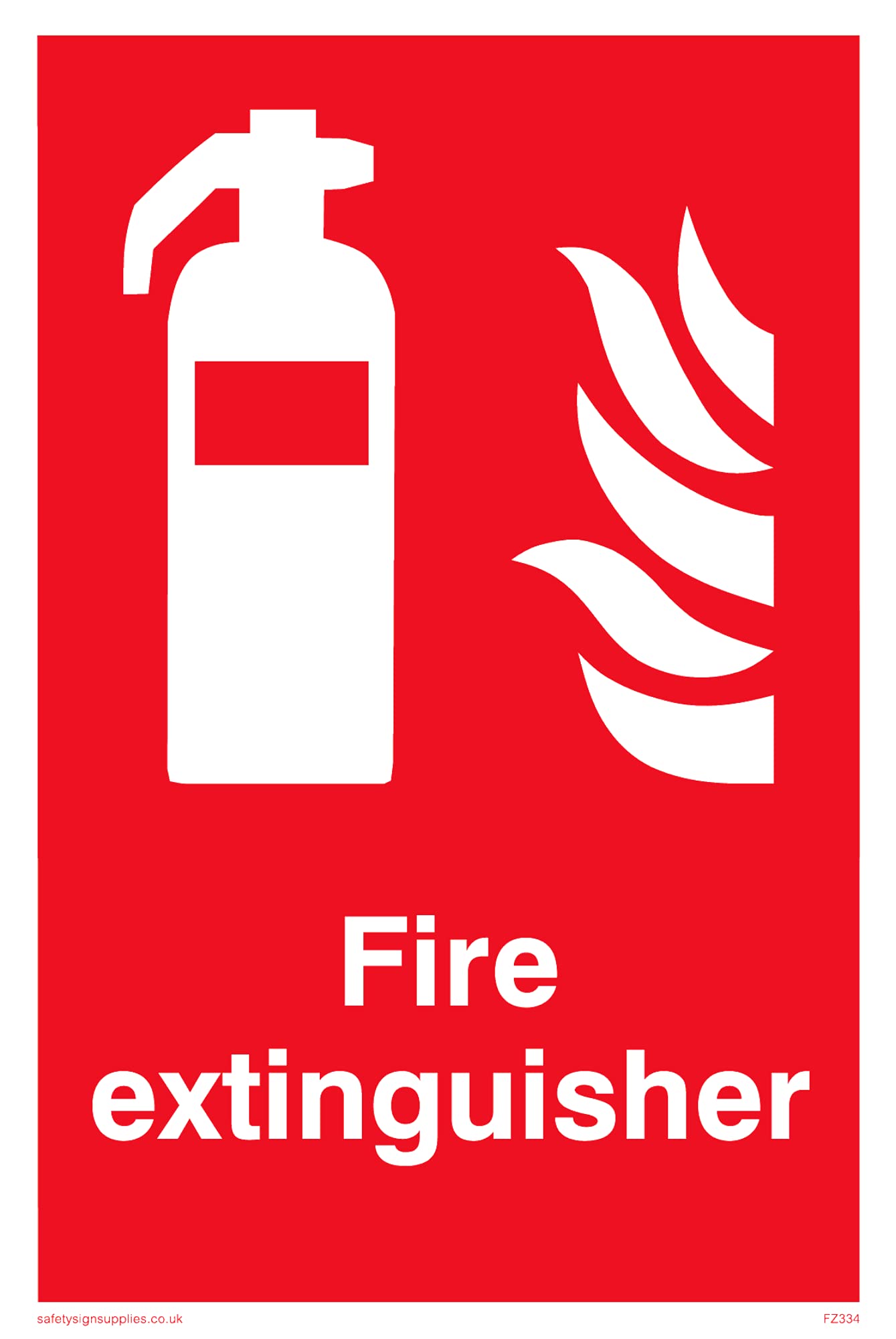Pack of five - Fire Extinguisher Sign - 100x150mm - A6P