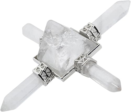 Miniatura 8 de Rockcloud - Pirámide generadora de energía elaborada de piedras y cristales con propiedades curativas para Reiki