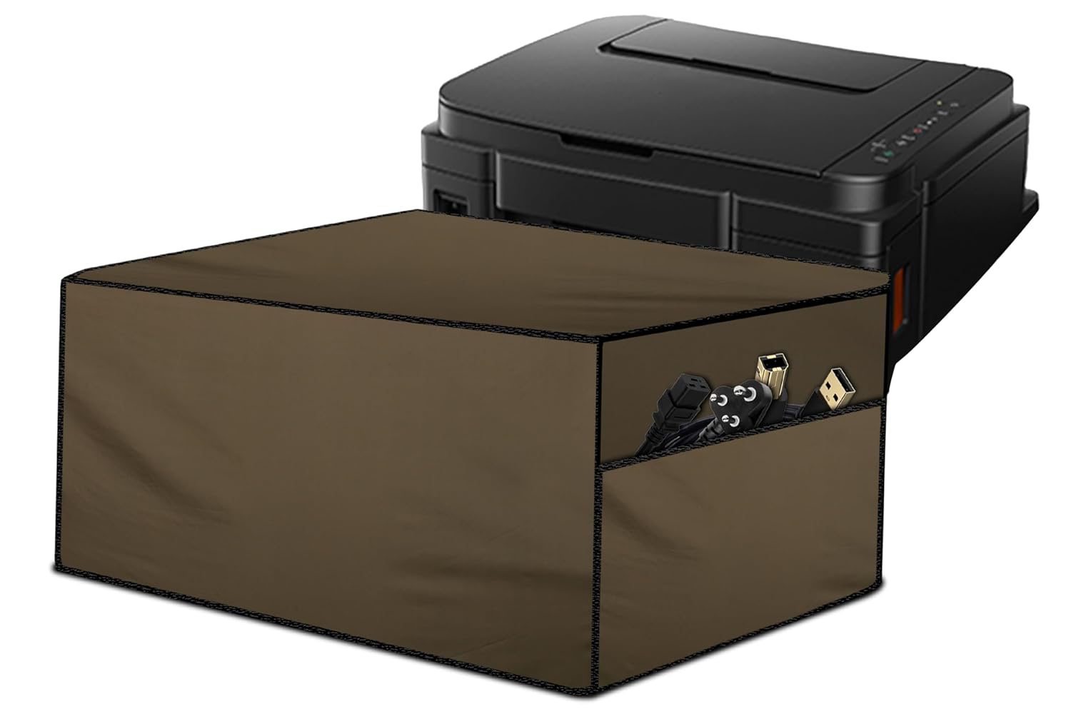 Stylista Waterprood and Dustproof Printer Cover Suitable for Canon Image Class LBP6030W, Beige, Polyester