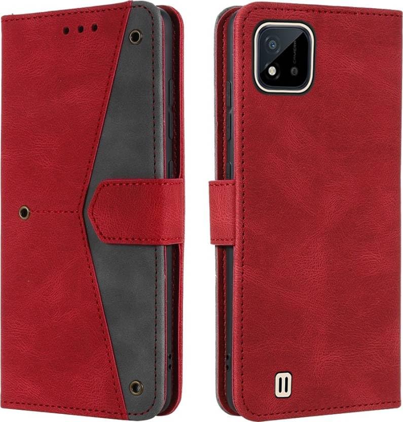 RAHISHI Flip Cover Compatible for Realme C11 2021 Flip Cover Realme C11 2021 Cover Executive Red, Magnetic Closure (B0DF2Z4V22) Amazon Price History, Amazon Price Tracker