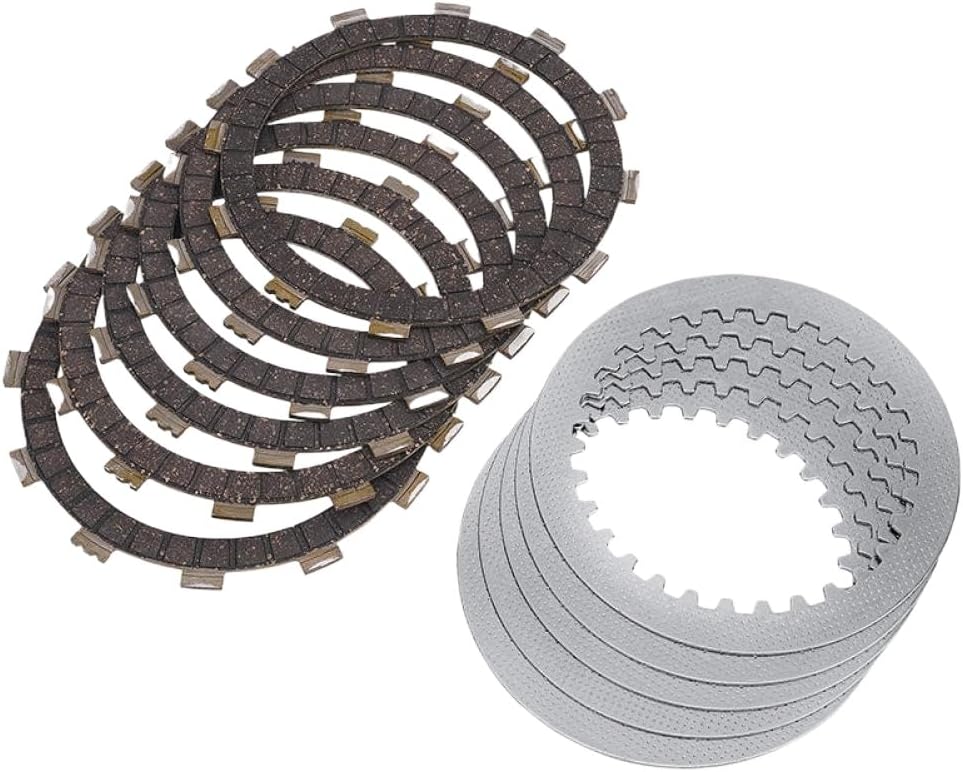 Clutch Plate And Steel Friction Disc Kit Compatible With Automotive Motorcycle Parts XV400 XV500 XV535 Virago XVS400 Drag Classic