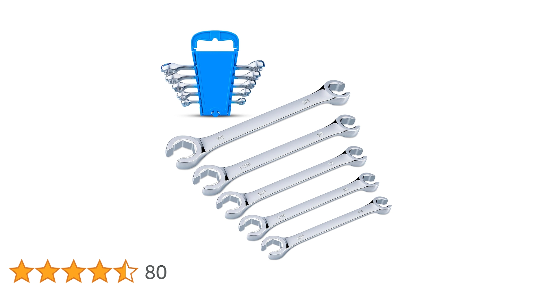 Amazon | EFFICERE 5ピース ダブルエンド SAE フレア ナットレンチ