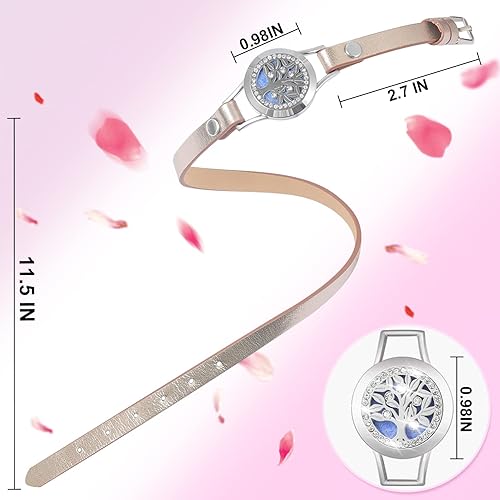Miniatura 5 de SOMORA Juego de regalos para mujer, pulsera difusora de aceites esenciales de aromaterapia, ideas únicas de regalo de cumpleaños para mamá, mejor